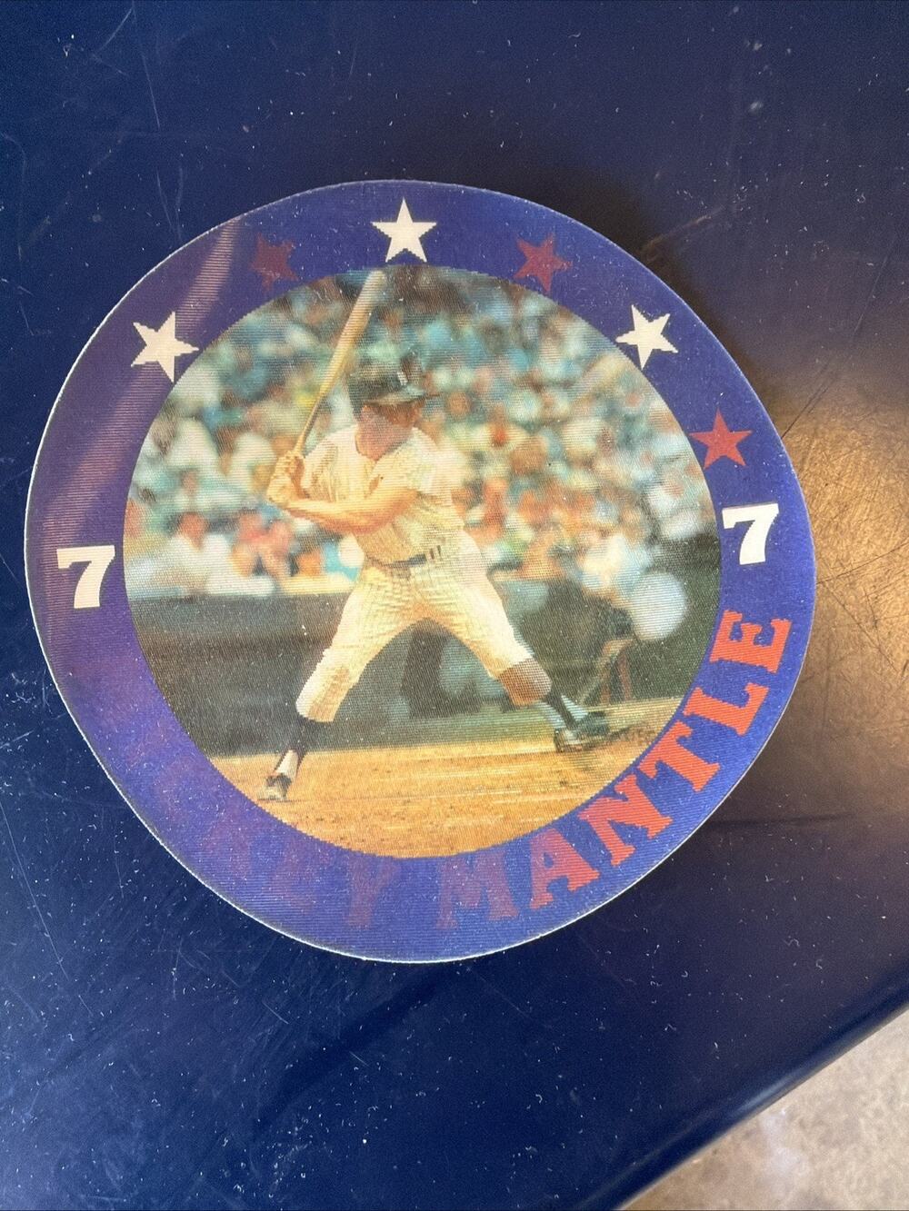 1987 Sportflics Mickey Mantle 7-11 Slurpee Disc RARE